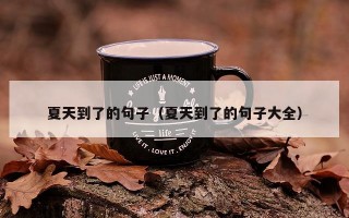 夏天到了的句子（夏天到了的句子大全）