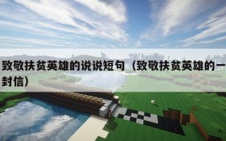 致敬扶贫英雄的说说短句（致敬扶贫英雄的一封信）