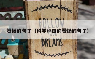 赞扬的句子（科学种田的赞扬的句子）