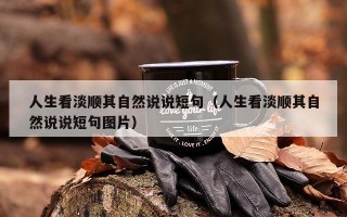 人生看淡顺其自然说说短句（人生看淡顺其自然说说短句图片）