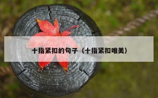 十指紧扣的句子（十指紧扣唯美）