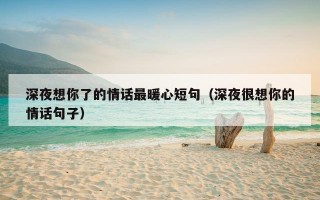 深夜想你了的情话最暖心短句（深夜很想你的情话句子）