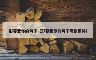 形容爱你的句子（形容爱你的句子夸张搞笑）