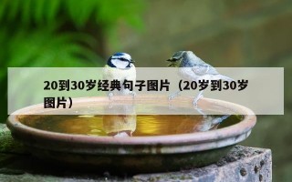 20到30岁经典句子图片（20岁到30岁图片）