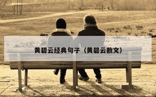 黄碧云经典句子（黄碧云散文）