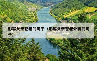 形容父亲苍老的句子（形容父亲苍老外貌的句子）