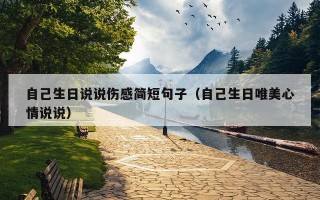 自己生日说说伤感简短句子（自己生日唯美心情说说）