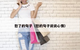 愁了的句子（愁的句子说说心情）