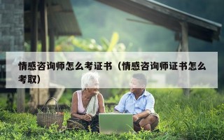 情感咨询师怎么考证书（情感咨询师证书怎么考取）
