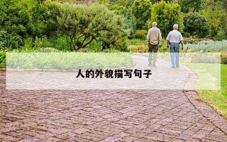 人的外貌描写句子 人的外貌描写句子