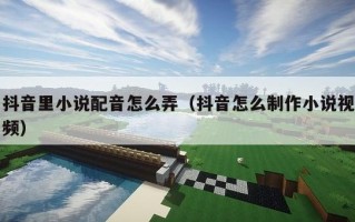 抖音里小说配音怎么弄（抖音怎么制作小说视频）
