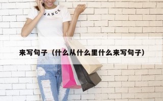 来写句子（什么从什么里什么来写句子）
