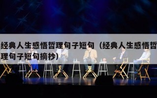 经典人生感悟哲理句子短句（经典人生感悟哲理句子短句摘抄）