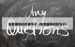 知恩图报的优美句子（知恩图报的短句子）