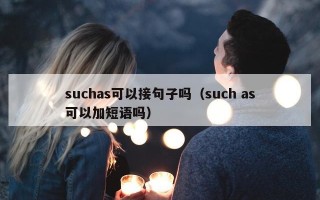 suchas可以接句子吗（such as可以加短语吗）
