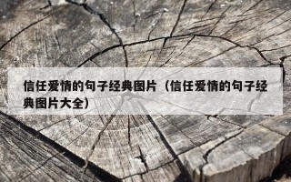 信任爱情的句子经典图片（信任爱情的句子经典图片大全）