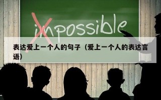 表达爱上一个人的句子（爱上一个人的表达言语）