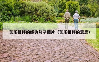 苦乐相伴的经典句子图片（苦乐相伴的意思）
