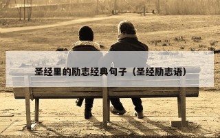 圣经里的励志经典句子（圣经励志语）