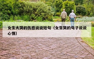女生大哭的伤感说说短句（女生哭的句子说说心情）