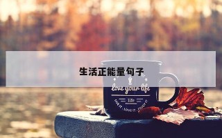 生活正能量句子