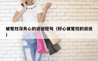 被冤枉没良心的说说短句（好心被冤枉的说说）