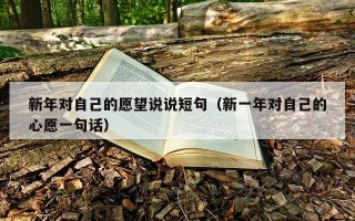 新年对自己的愿望说说短句（新一年对自己的心愿一句话）