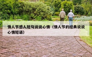 情人节感人短句说说心情（情人节的经典说说心情短语）