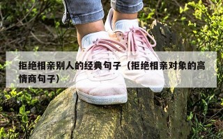 拒绝相亲别人的经典句子（拒绝相亲对象的高情商句子）