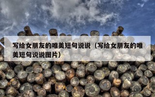 写给女朋友的唯美短句说说（写给女朋友的唯美短句说说图片）
