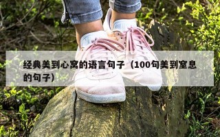 经典美到心窝的语言句子（100句美到窒息的句子）