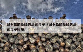 回不去的爱经典语言句子（回不去的爱经典语言句子简短）