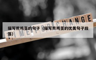 描写煎鸡蛋的句子（描写煎鸡蛋的优美句子段落）