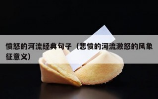愤怒的河流经典句子（悲愤的河流激怒的风象征意义）