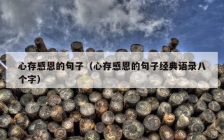 心存感恩的句子（心存感恩的句子经典语录八个字）