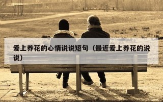 爱上养花的心情说说短句（最近爱上养花的说说）