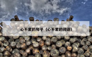 心不累的句子（心不累的词语）