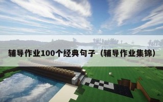辅导作业100个经典句子（辅导作业集锦）