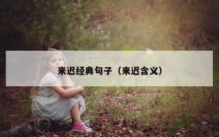 来迟经典句子（来迟含义）